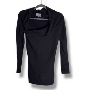 Maiyet Black Cashmere Off the Shoulder Sweater Size Medium
